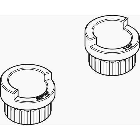Juego de limitadores giratorios Dornbracht, 2 piezas, 1282397090