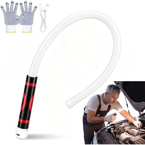 Lampe de travail LED flexible et lampe de poche, projecteur de chantier portable pour atelier, barre lumineuse LED flexible avec luminosité, lampe d'atelier LED, idéale pour chantier (1/5)