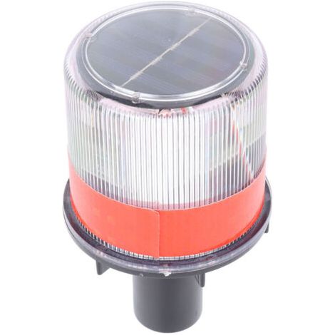 Phare LED Solaire d'Alerte Routière, Étanche et Portable pour Travaux, Barrières et Abris de Sécurité