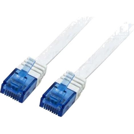 Cable reseau RJ45 male U-UTP Cat.5e blanc- 2m
