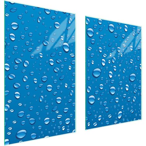 Assiette de protection en verre pour la cuisine 65x52 gouttes (1/5)