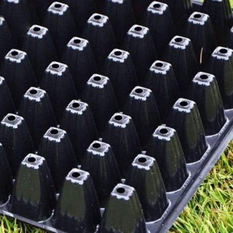 Cellfast – Pack de 10 plateaux de semis 50 trous 5,5 cm – Pliable en PP anti-vieillissement – Pour germination optimale des graines