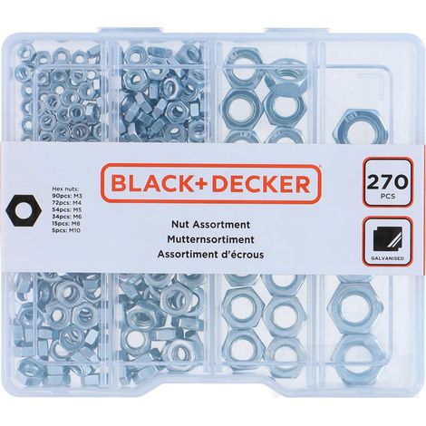 Nuss-Sortiment 270-teilig Black+Decker (1/2)