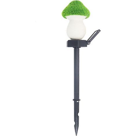 Lampe solaire champignon floquée à encastrer, lampe de vision nocturne décorative pour jardin ou cour (1/4)