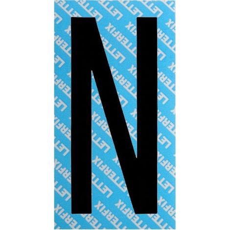 Letra adhesiva negra Serie T80 N Letterfix