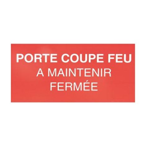 ETIQ PORTE COUPE FEU FERMEE CZ14