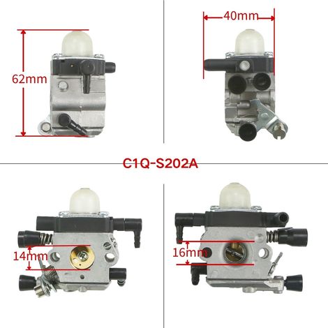 Carburateur C1Q-S202A MM55 MM55C 4601-120-0600 pour tondeuse à gazon C1Q-S202 (1/4)