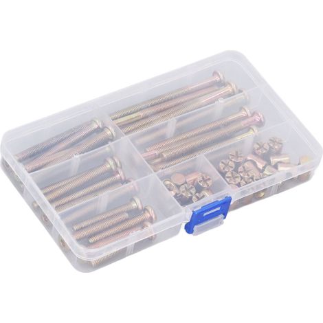 Ensemble de 25 vis à tête cylindrique creuse M6 et vis à frapper pour meubles (1/5)