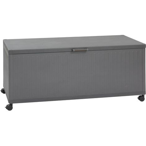 Aufbewahrungsbox Edenio graphit L 182,2 x 78 x 89,4cm aus Aluminium - Hespéride