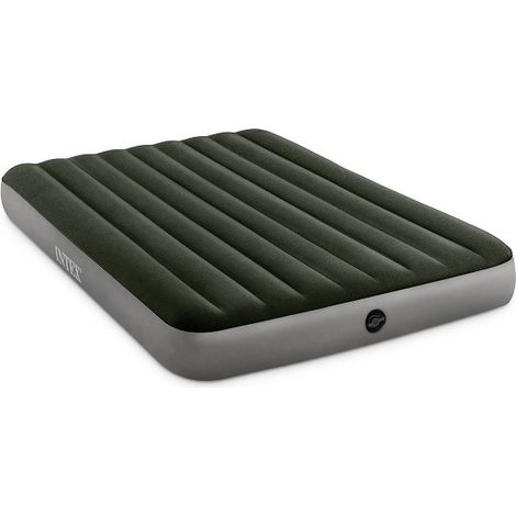 Intex – Matelas gonflable double 203x152x25 cm – Pompe électrique incluse – Technologie FiberTech pour confort durable – 64779