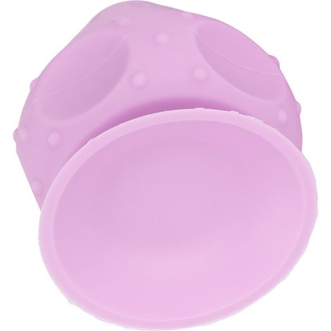 Balle de Massage Musculaire en Silicone avec Ventouse pour Dos, Nuque et Fessiers - Violet (1/5)