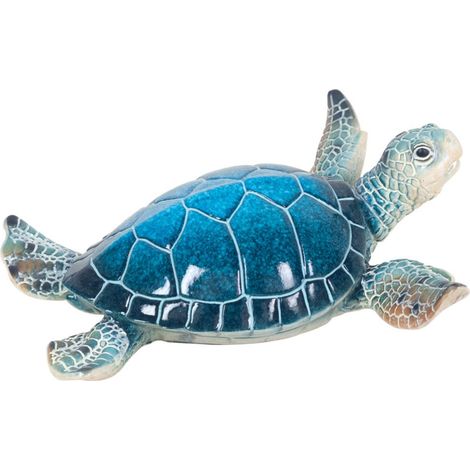 Signes Grimalt Figure de figurines de tortue  Blue Sailor Resin Turtle 16x16x6cm 22620