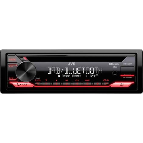 JVC KDDB622BT Autoradio port pour commande au volant, kit mains libres bluetooth, tuner DAB+ Y772692 (1/3)