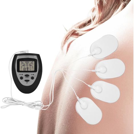Appareil de massage musculaire électrique pour la nuque par acupuncture, appareil de physiothérapie pour la nuque (noir) (1/5)