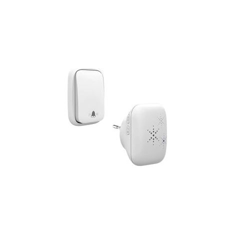 Sonnette sans Fil et sans Pile Extérieur Étanche IP 65 Neige Pluie Humidité,blanc (1/5)