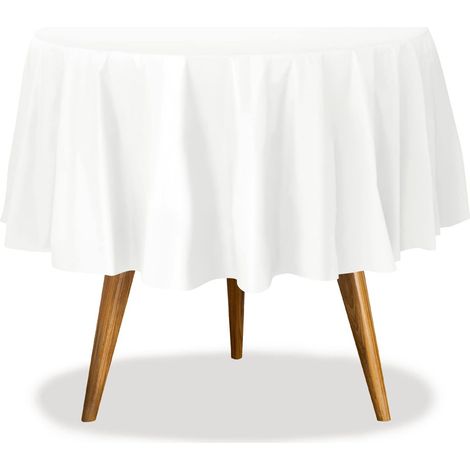 1 Nappe de protection en vinyle, transparente, ovale, 54x72 pouces, pour salle à manger (1/5)