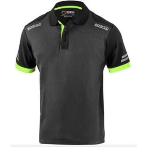 SPARCO POLO TOLEDO GREY GREEN TG XL