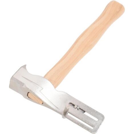 Magnetischer Dachdeckerhammer, multifunktionale Dachaxt mit Massivholzgriff für Dachreparaturen (1/4)