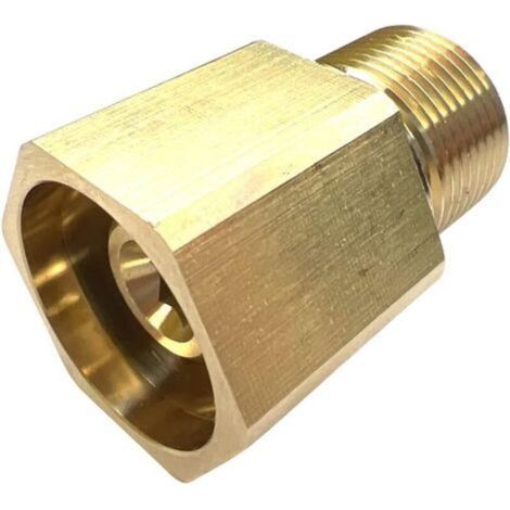 Adaptateur 6 pour Kärcher EasyLock TR22 IG vers M22 x 1,5 AG - Adaptateur en laiton pour nettoyeur haute pression HD/HDS - Connecte le pistolet EASYForce aux tuyaux M22 (1/5)