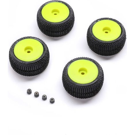 Blockade Tire Pro-Line OE Wheel Yellow Mounted: Micro-T