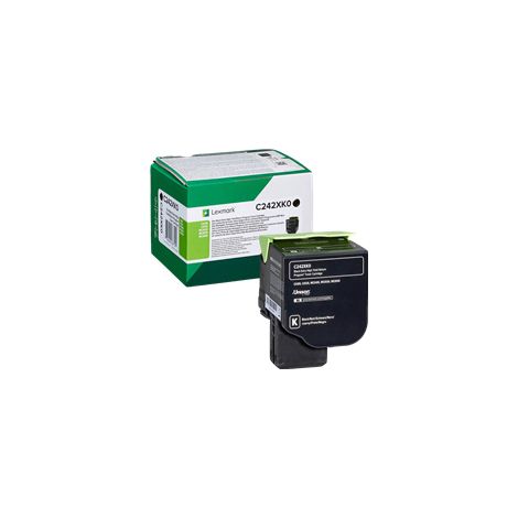 Lexmark C242XK0 cartucho de tóner 1 pieza(s) Original Negro