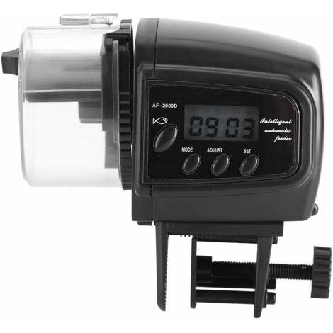 Distributeur de Poisson, Distributeur Automatique de Nourriture de réservoir électronique d'aquarium électronique d'affichage à Cristaux liquides Digital LCDdistributeur Poisson Distributeur (1/5)