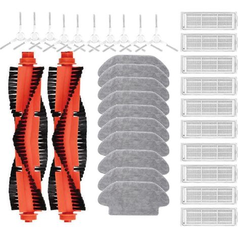 Pour aspirateur robot laveur Xiaomi Mijia, brosse latérale à rouleau 3C, filtres et chiffons