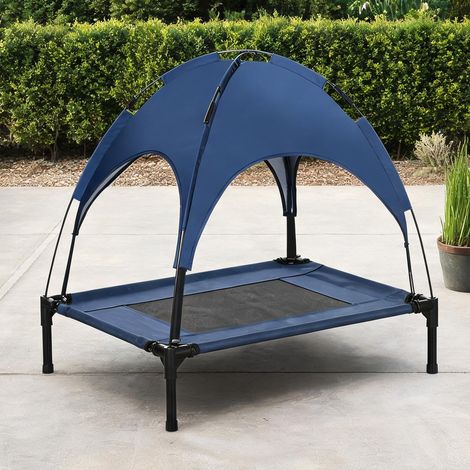 Lit pour chien surélevé avec baldaquin pliable et résistant aux (1/5)