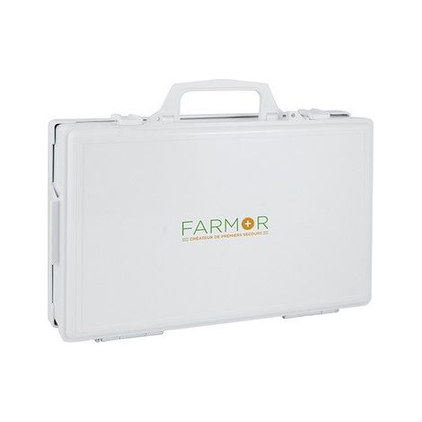 Farmor - Coffret de secours vide avec poignée de transport et support mural 40x26x10 cm - FAR 2051 PV