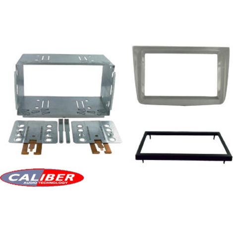 Kit 2DIN compatible avec Alfa Romeo MiTo ap08 - Argent brillant - RAF4109D