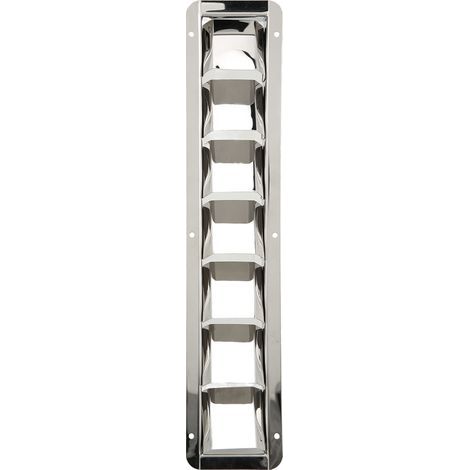 Couvercle de grille d'aération Marine, persienne en acier inoxydable 304, 7 fentes pour extracteurs, unités de climatisation, ventilateur de cuisine (1/5)