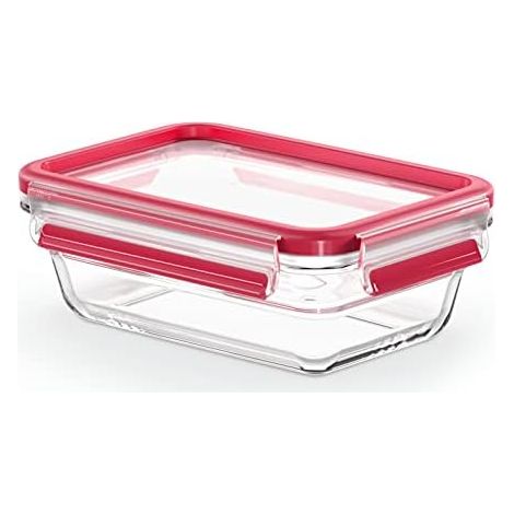 Emsa Clip&ampClose - Luftdicht de Rechteckiges Glas de Polypropylen, hygienisch, behält keine Gerüche und Aromen bei 100% frei de BPA, gefrier- und mikrowellenfest, spülmaschinenfest (1/5)