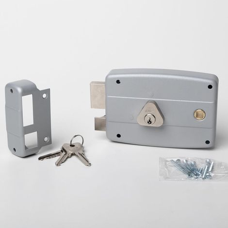 SERRATURA APPLICARE QUADRO CATENACCIO E SCROCCO CILINDRO FISSO 50471 - mm.60 SX (5047160295) (1/2)