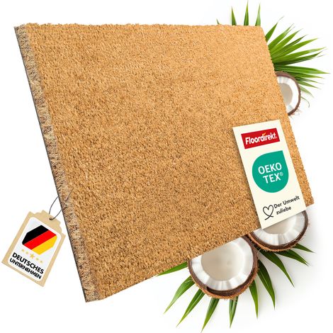 Fußmatte Kokos Natur 17 mm 100 x 100 cm