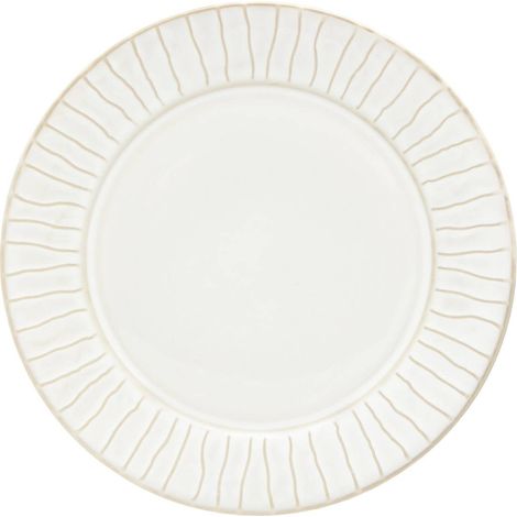 Set di 6 piatti da dessert con bordo a righe camille d., 20 cm, bianchi - Atmosphera créateur d'intérieur (1/2)