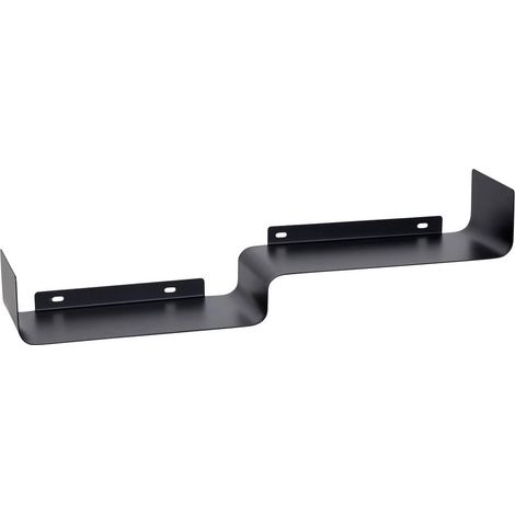 Étagère Murale 2 Niveaux en Métal "Emilio" 50cm Noir