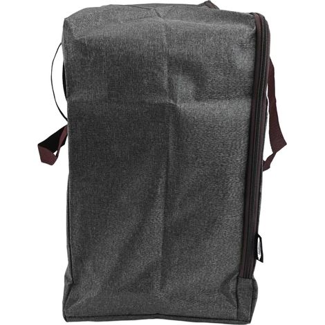 Sac de rangement en tissu gris imperméable Oxford pour vêtements et couettes, idéal pour l'organisation de la maison. Grande taille (L). (1/5)