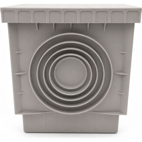 Fortunato pozzetto grigio per acqua piovana 200x200 mm con chiusino (1/5)