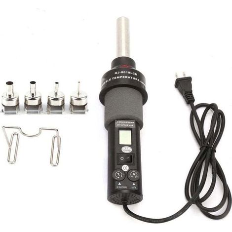 Pistolet À Air Chaud Decapeur Thermique 8018Lcd 220V 450W Pistolet À Air Chaud Électronique Ajustable Pistolet Thermique Pistolet À Air Chaud Électrique Décapeur Thermique Pistolet À Air Chaud