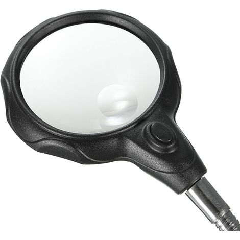 Support en Fer à Souder, Verre de Longer Grossissement à LED avec Bras de Serre de Support Léger pour les Bijoux Réparations de Montres (1/5)