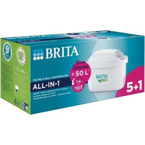 SOS Accessoire Lot de 6 filtres à eau pour Cafetière, Machine à Café BRITA 1050932