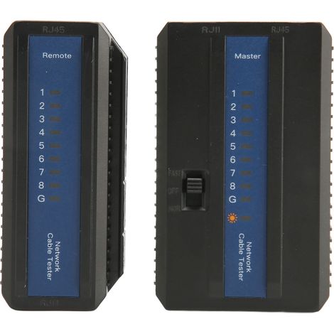 Testeur de câbles réseau, outil de maintenance double fonction pour câbles LAN et lignes téléphoniques RJ45, RJ11, RJ12, CAT5, CAT6, CAT7 et UTP. (1/4)