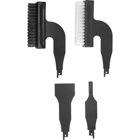 Brosse pelle decapage rouille acier nylon outil nettoyage scie sauteuse reciproque lame 10mm 50mm noir carbone coffret 4 pcs (1/5)