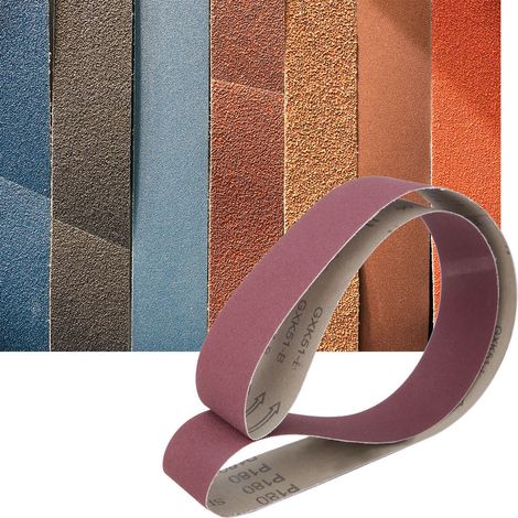 10 Stück Schleifbänder, rundes Schleifband 1220x50mm Aluminiumoxid GXK51-B(120) (1/5)