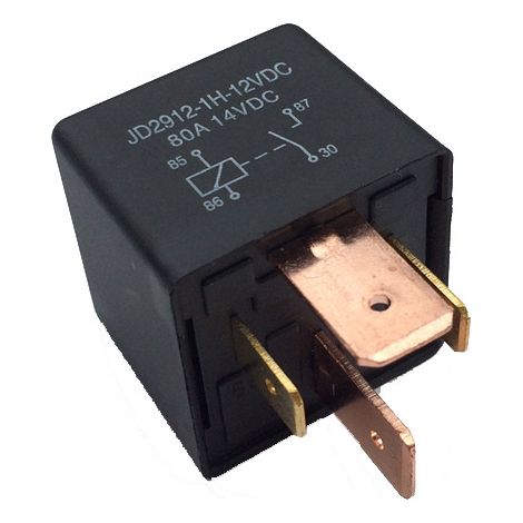 12V 80A Hochstromrelais, 4-polig, normalerweise offen, wasserdichtes Umbau- und Installationsgerät für Autos, andere Geräte. (1/4)