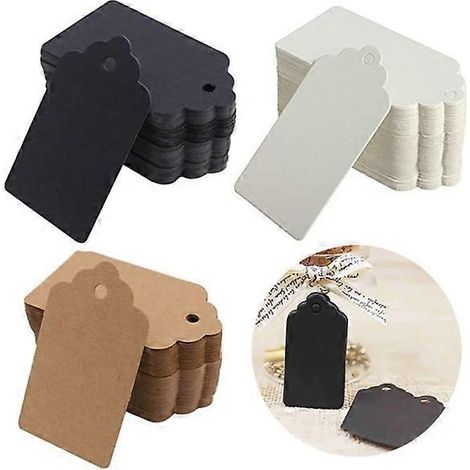 100 cintres en carton ondulé pour cadeaux de Noël, cadeaux de mariage et cadeaux d'invités. (1/5)
