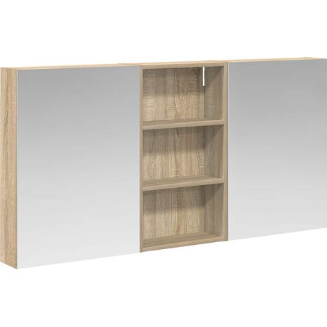 Maison Exclusive - Set di Armadi da Bagno con lo scaffale 3 pcs 140 x 14,5 x 70 cm