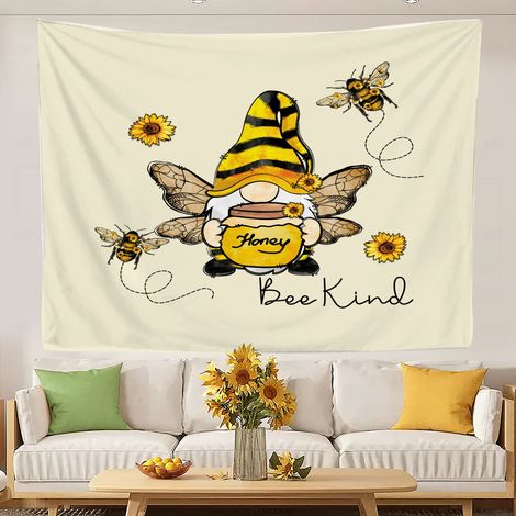 Tapisserie murale au design attrayant, idéale pour la chambre d'une adolescente. Décoration murale. 100x75cm (1/5)