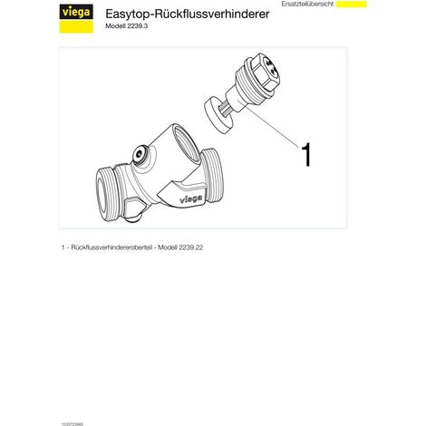 VIEGA 757625 Clapet anti-retour Easytop (1/5)