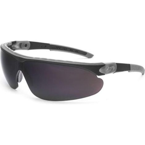 gafas de soldadura. lente única panorámica. polímero sin metal. montura negra. tono 5 - optor